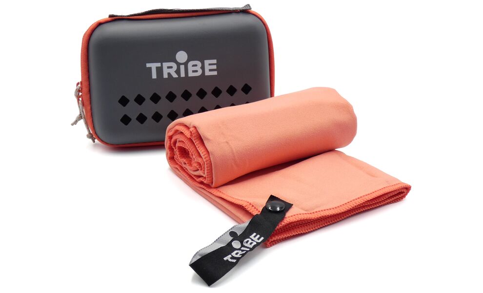 Швидкосохнучий рушник з мікрофібри з чохлом Tribe Pocket Towel - L (Brick Red), 120х60 см, Тип розміру: L, Колір: Brick Red, зображення 5