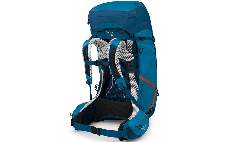 Рюкзак Osprey Atmos AG LT 65 - L/XL (Night Shift/Scoria Blue), Об'єм: 68, Колір виробника: Night Shift/Scoria Blue, Тип розміру спинки: L/XL, зображення 2