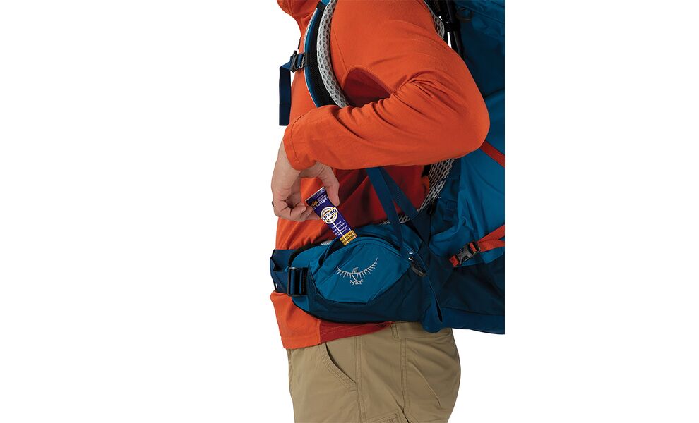 Рюкзак Osprey Atmos AG LT 65 - L/XL (Night Shift/Scoria Blue), Об'єм: 68, Колір виробника: Night Shift/Scoria Blue, Тип розміру спинки: L/XL, зображення 8