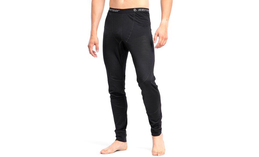 Термоштани чоловічі Sensor Merino Active (Black), Колір виробника: Black, Розмір виробника: XXL, зображення 2