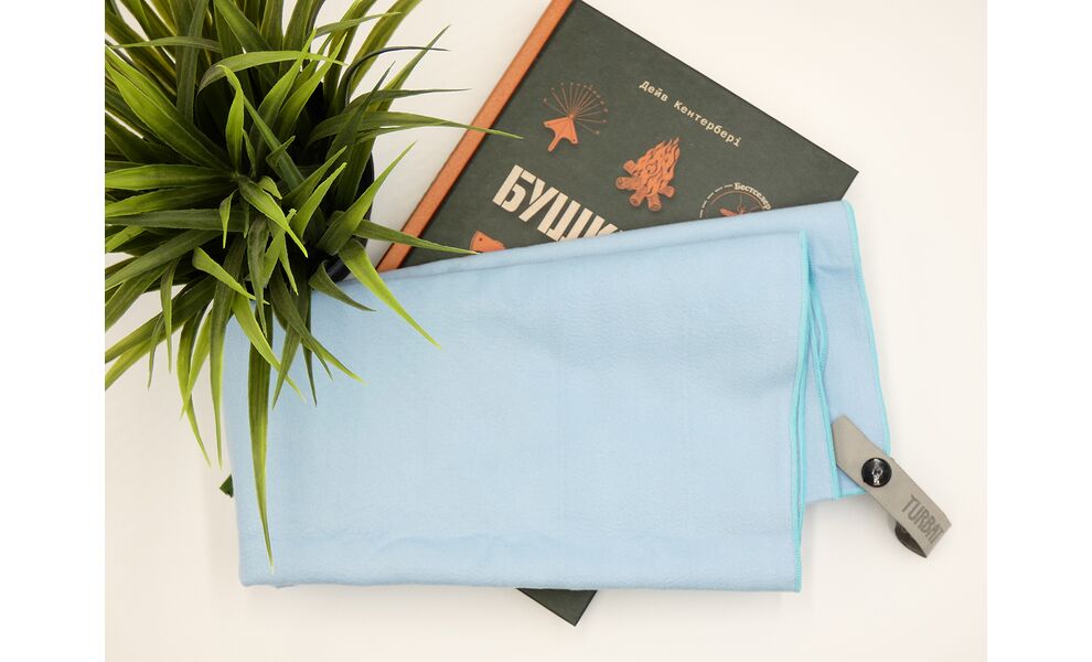 Компактний рушник з мікрофібри з чохлом Turbat Lagoon - XL (Light Blue), 150х80 см, Тип розміру: XL, Колір: Light Blue, зображення 5