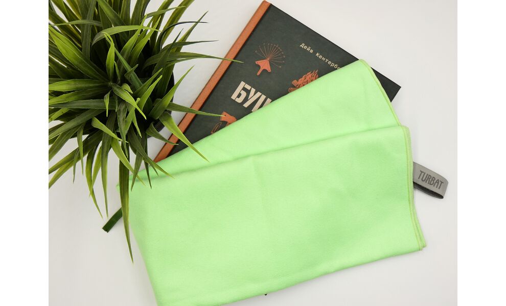 Компактний рушник з мікрофібри з чохлом Turbat Lagoon - XL (Lime Green), 150х80 см, Тип розміру: XL, Колір: Lime Green, зображення 5