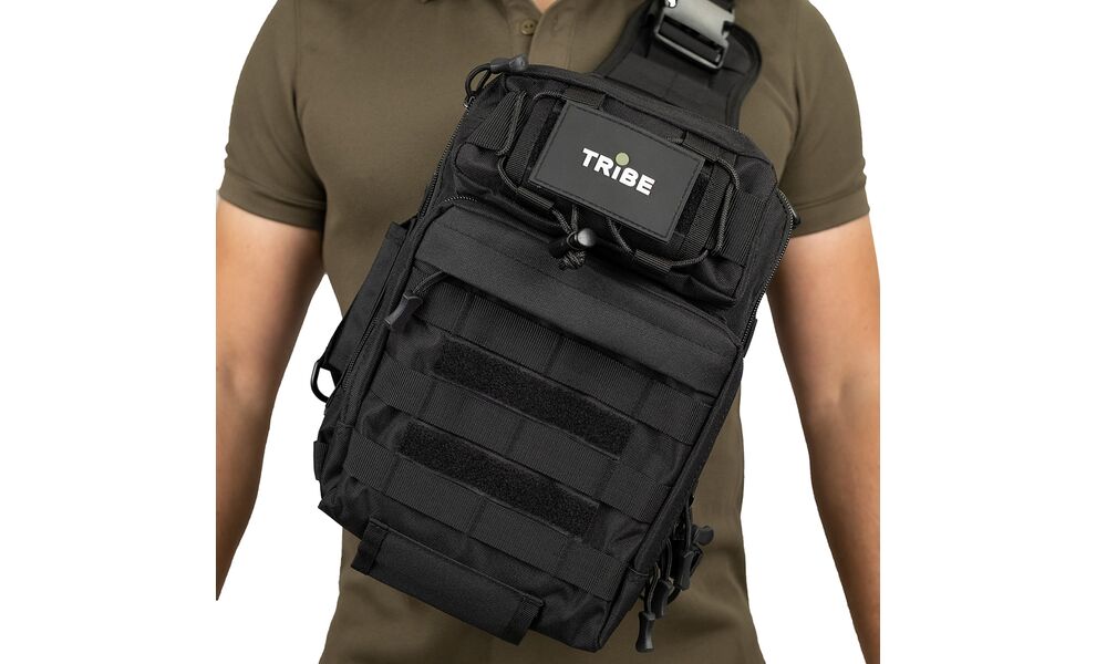 Сумка-слінг Tribe Sling Pack (Black), 6,5 л, Об'єм: 6,5, Колір виробника: Black, зображення 17