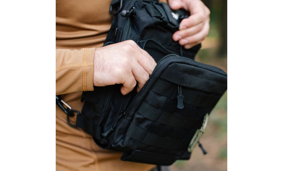 Сумка-слінг Tribe Sling Pack (Black), 6,5 л, Об'єм: 6,5, Колір виробника: Black, зображення 20