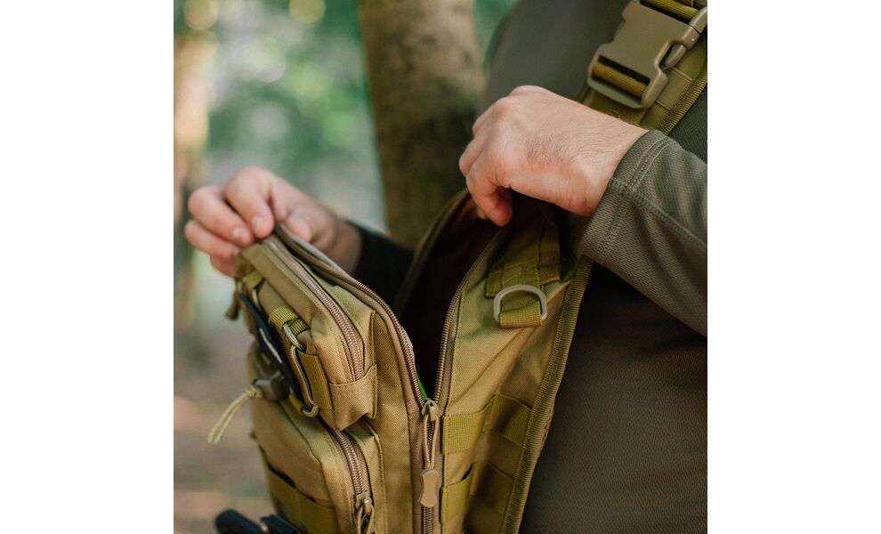 Сумка-слінг Tribe Sling Pack (Coyote), 6,5 л, Об'єм: 6,5, Колір виробника: Coyote, зображення 15