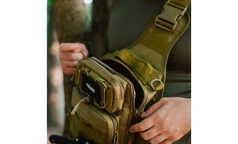 Сумка-слінг Tribe Sling Pack (Coyote), 6,5 л, Об'єм: 6,5, Колір виробника: Coyote, зображення 16