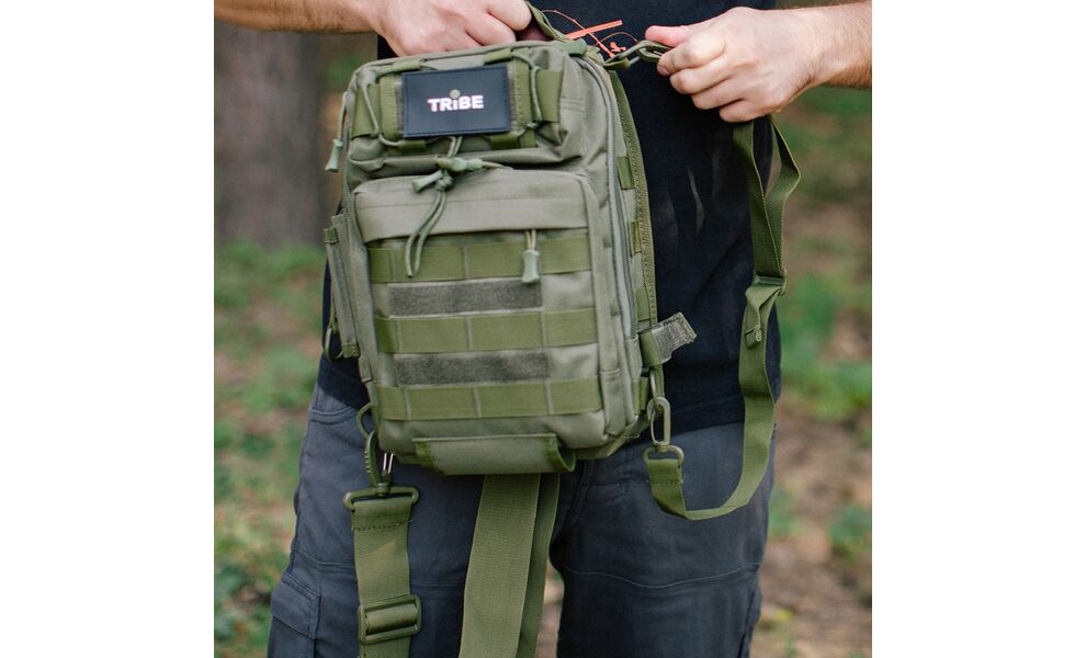 Сумка-слінг Tribe Sling Pack (Olive), 6,5 л, Об'єм: 6,5, Колір виробника: Olive, зображення 17