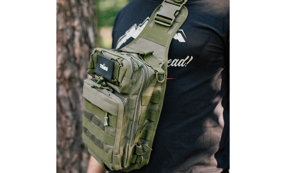 Сумка-слінг Tribe Sling Pack (Olive), 6,5 л, Об'єм: 6,5, Колір виробника: Olive, зображення 16