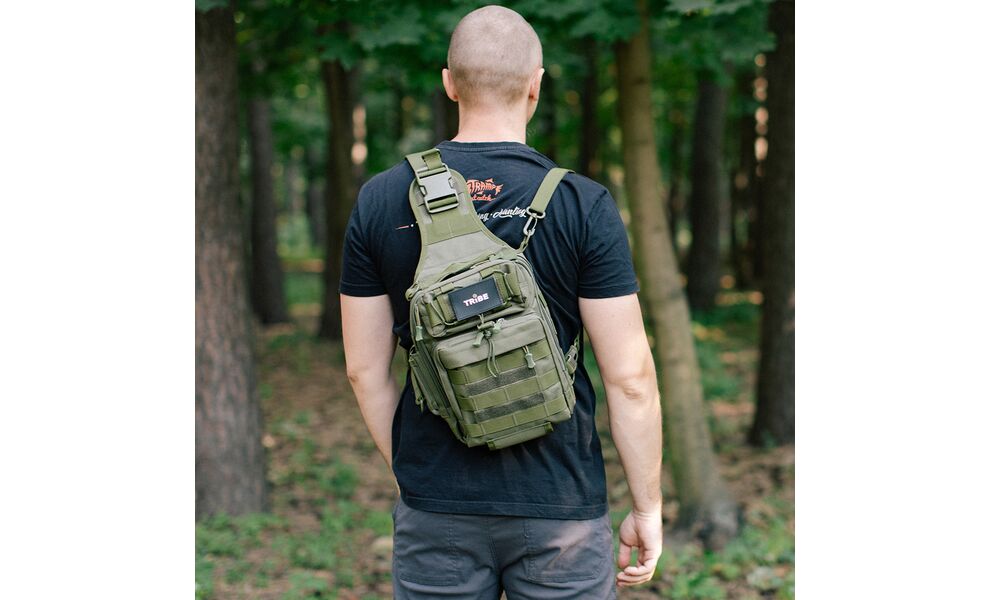 Сумка-слінг Tribe Sling Pack (Olive), 6,5 л, Об'єм: 6,5, Колір виробника: Olive, зображення 15