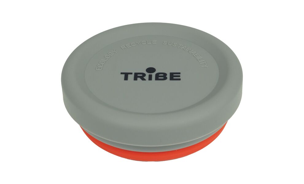 Складний туристичний стакан з кришкою Tribe T-FF-0001 (Terracota) на 200 мл, харчовий силікон, Об'єм: 200, Колір: Terracota, зображення 3