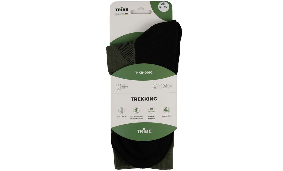 Трекінгові шкарпетки Tribe Trekking (Black), Колір: Black, Розмір: EU 41-43, зображення 10