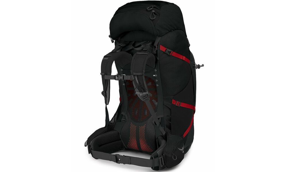 Рюкзак Osprey Aether Plus 100 - S/M (Black), Об'єм: 98, Колір виробника: Black, Тип розміру спинки: S/M, зображення 2