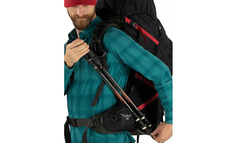 Рюкзак Osprey Aether Plus 100 - S/M (Black), Об'єм: 98, Колір виробника: Black, Тип розміру спинки: S/M, зображення 7