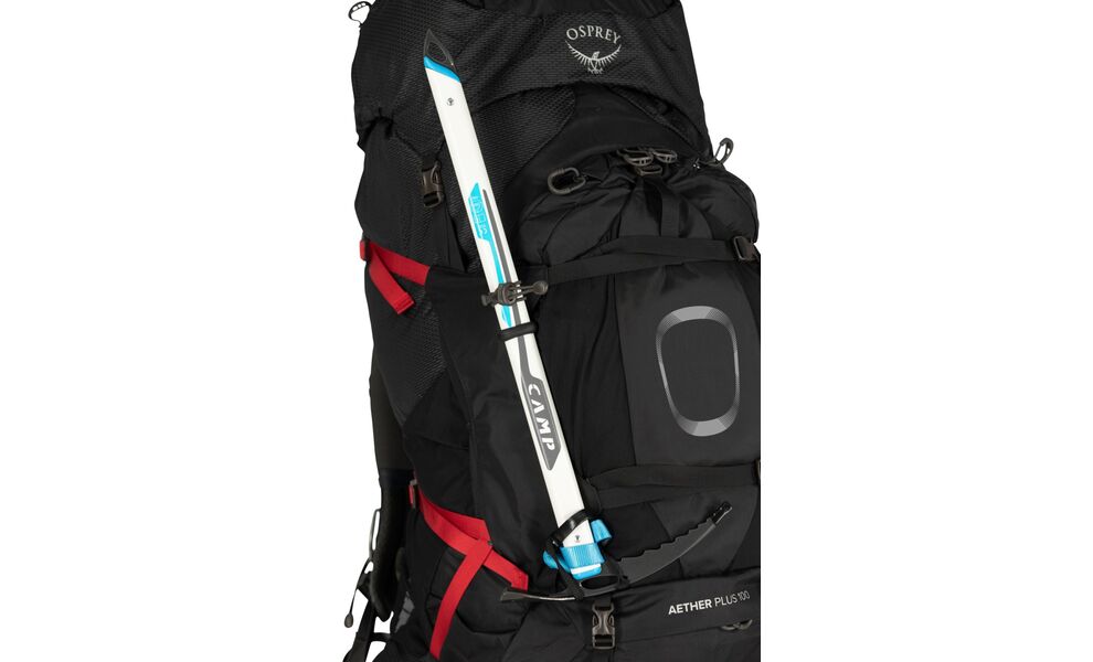 Рюкзак Osprey Aether Plus 100 - S/M (Black), Об'єм: 98, Колір виробника: Black, Тип розміру спинки: S/M, зображення 8