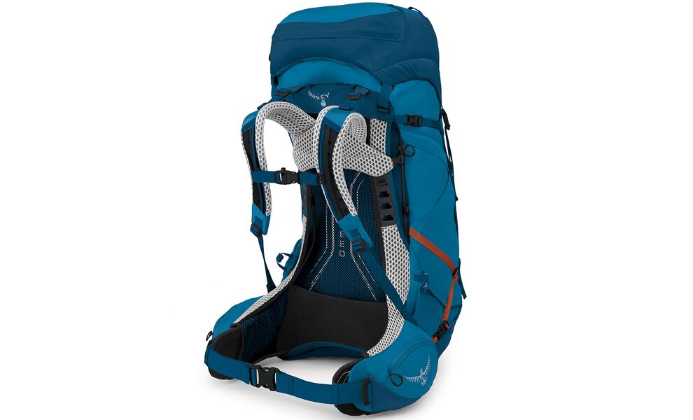 Рюкзак Osprey Atmos AG LT 50 - S/M (Night Shift/Scoria Blue), Об'єм: 50, Колір виробника: Night Shift/Scoria Blue, Тип розміру спинки: S/M, зображення 2