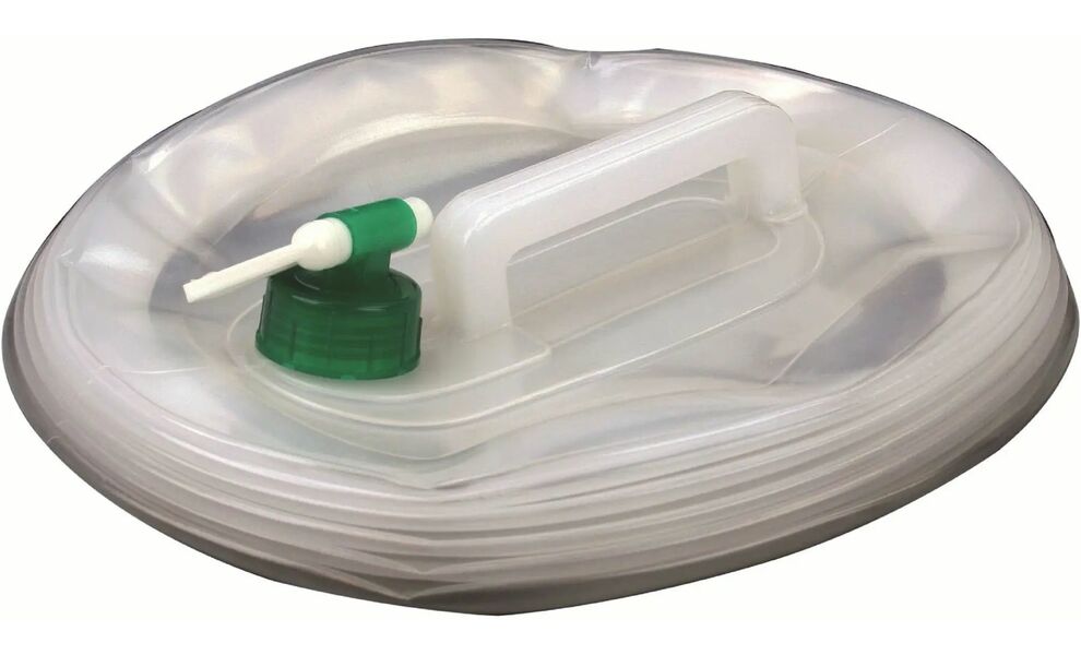 Туристична складна каністра для води з краном Highlander Accordion на 15 л, Об'єм: 15, Колір виробника: прозорий, зображення 2