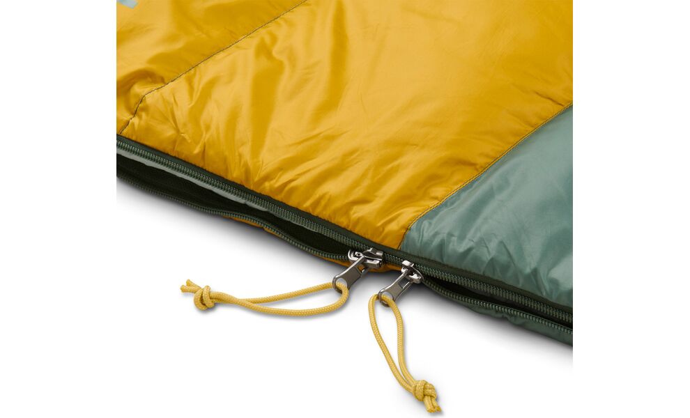 Демісезонний пуховий спальник-ковдра Kelty Galactic 30 (Duck Green/Olive Oil) до -1°C, Максимальний зріст користувача: 183, Колір: Duck Green/Olive Oil, Сторона застібки: права, зображення 4