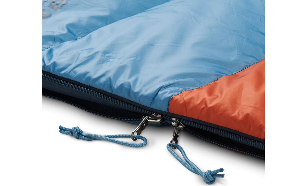 Демісезонний пуховий спальник-ковдра Kelty Galactic 30 (Rooibos Tea/Aegean Blue) до -1°C, Максимальний зріст користувача: 183, Колір: Rooibos Tea/Aegean Blue, Сторона застібки: права, зображення 4
