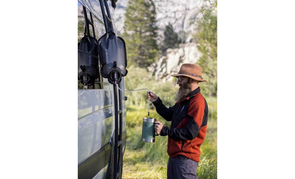 Гравітаційний фільтр для води LifeStraw Peak Gravity (Dark Mountain Grey) на 8 л, Об'єм резервуару: 8000, Колір резервуару: Dark Mountain Grey, зображення 2