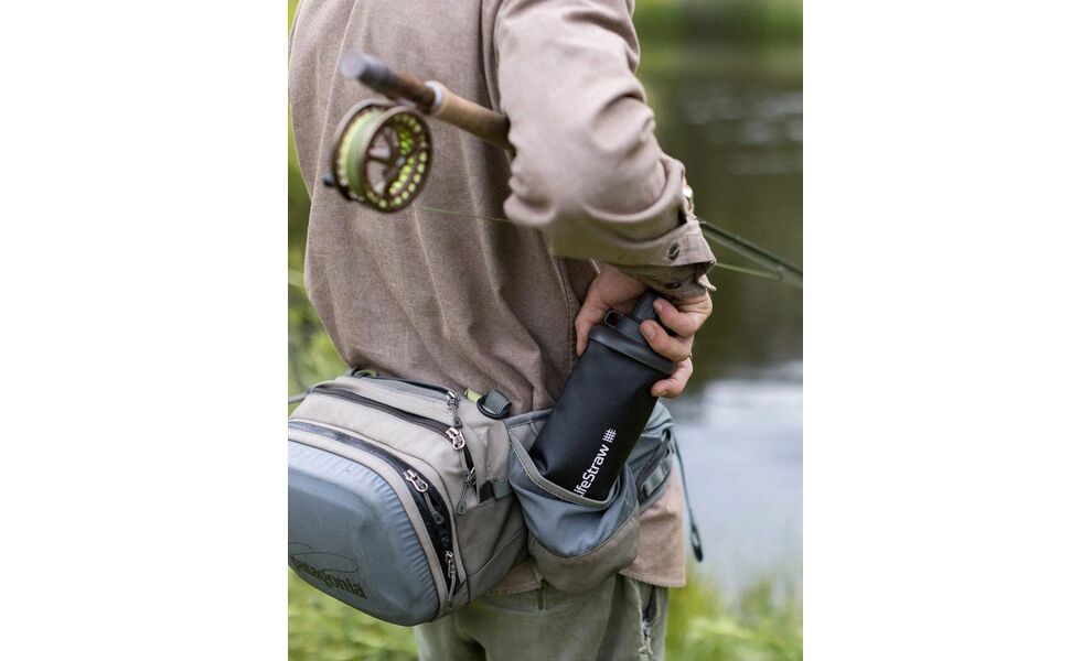 М'яка пляшка з фільтром для води LifeStraw Peak Squeeze (Dark Mountain Grey) на 650 мл, Об'єм резервуару: 650, Колір резервуару: Dark Mountain Grey, зображення 7