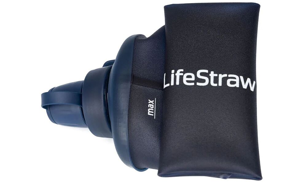 М'яка пляшка з фільтром для води LifeStraw Peak Squeeze (Dark Mountain Grey) на 1 л, Об'єм резервуару: 1000, Колір резервуару: Dark Mountain Grey, зображення 6