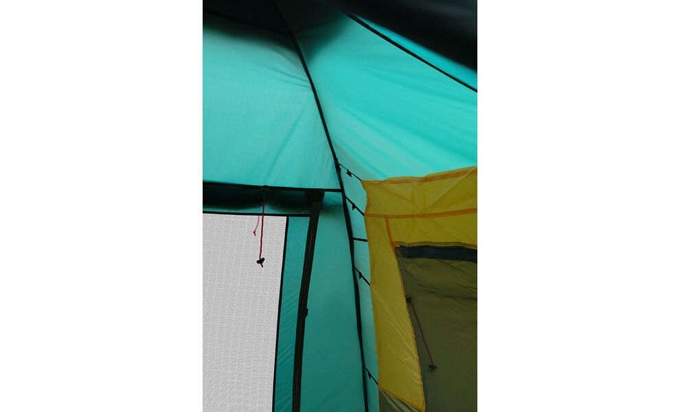 6-місний кемпінговий намет Tramp Brest 6 V2: на 2 спальні, Кількість місць: 6, Колір: Storm Green/Red, зображення 13