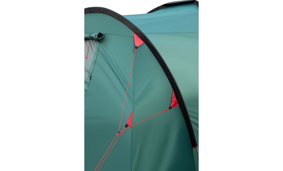 9-місний кемпінговий намет Tramp Brest 9 V2: на 3 спальні, Кількість місць: 9, Колір: Storm Green/Red, зображення 14