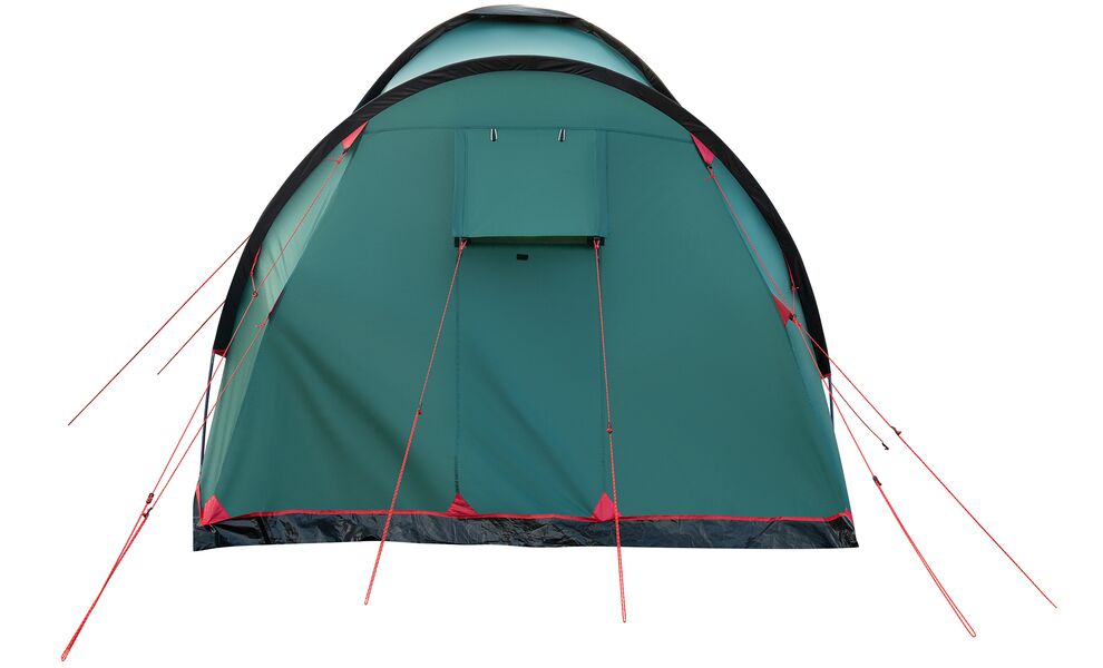 6-місний кемпінговий намет Tramp Brest 6 V2: на 2 спальні, Кількість місць: 6, Колір: Storm Green/Red, зображення 9