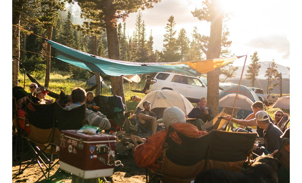 Туристичний тент Kelty Noah's Tarp 12, 365х365 см, Розмір: 365x365, Колір виробника: Blue, зображення 4