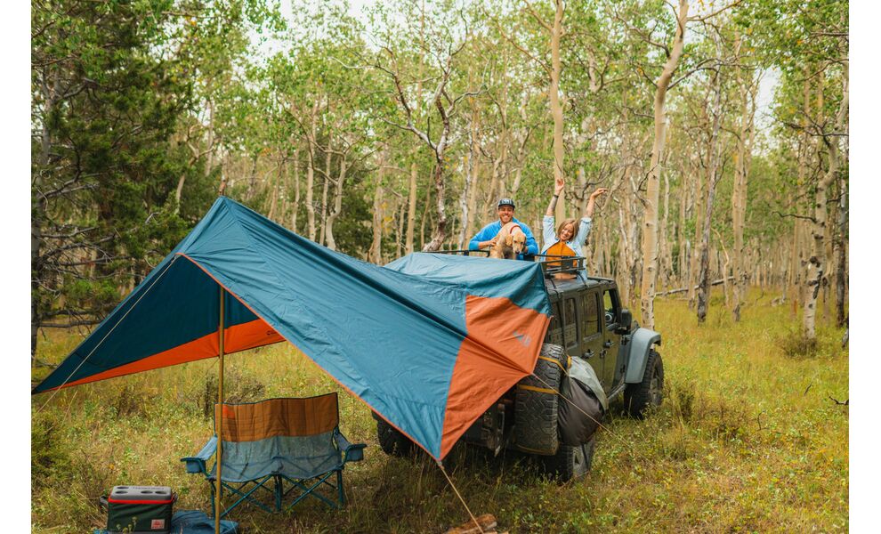 Кемпінговий тент зі стійкою Kelty Waypoint (Pond/Gingerbread), 337х420 см, Розмір: 337x420, Колір виробника: Pond/Gingerbread, зображення 5
