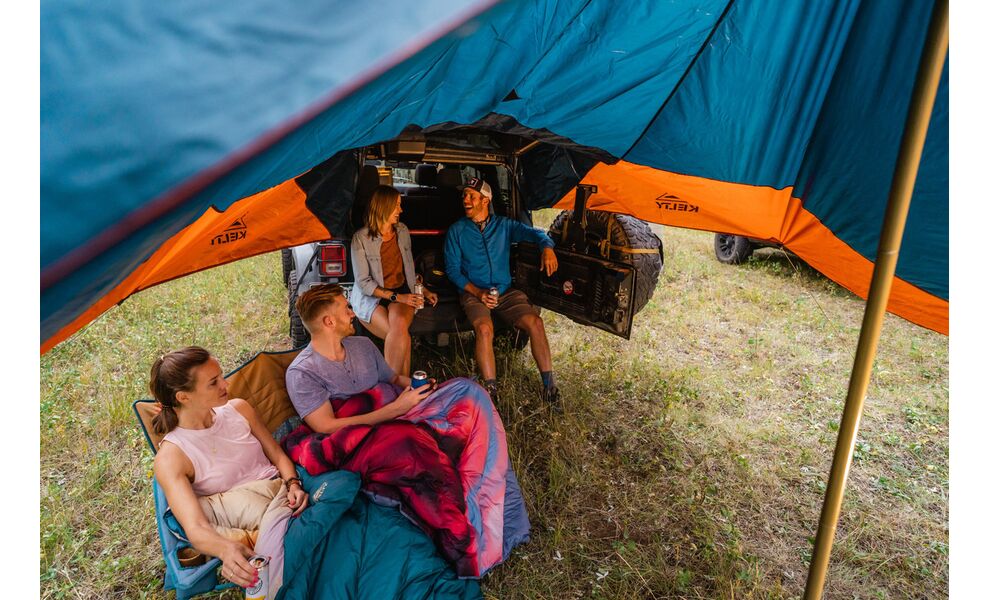 Кемпінговий тент зі стійкою Kelty Waypoint (Pond/Gingerbread), 337х420 см, Розмір: 337x420, Колір виробника: Pond/Gingerbread, зображення 8