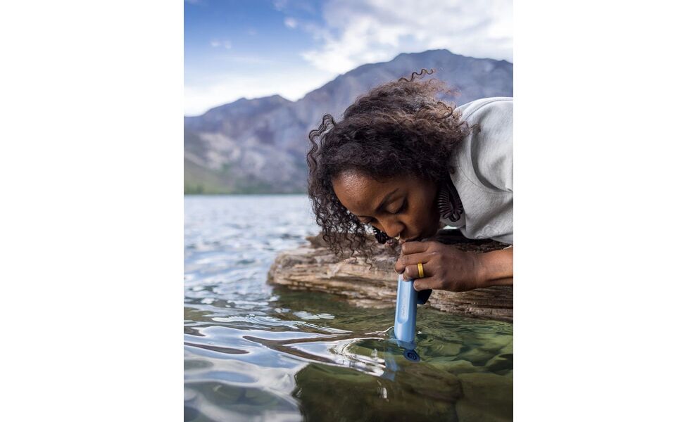 Фільтр-трубочка для пиття води LifeStraw Peak Personal (Dark Mountain Grey), Колір резервуару: Dark Mountain Grey, зображення 10