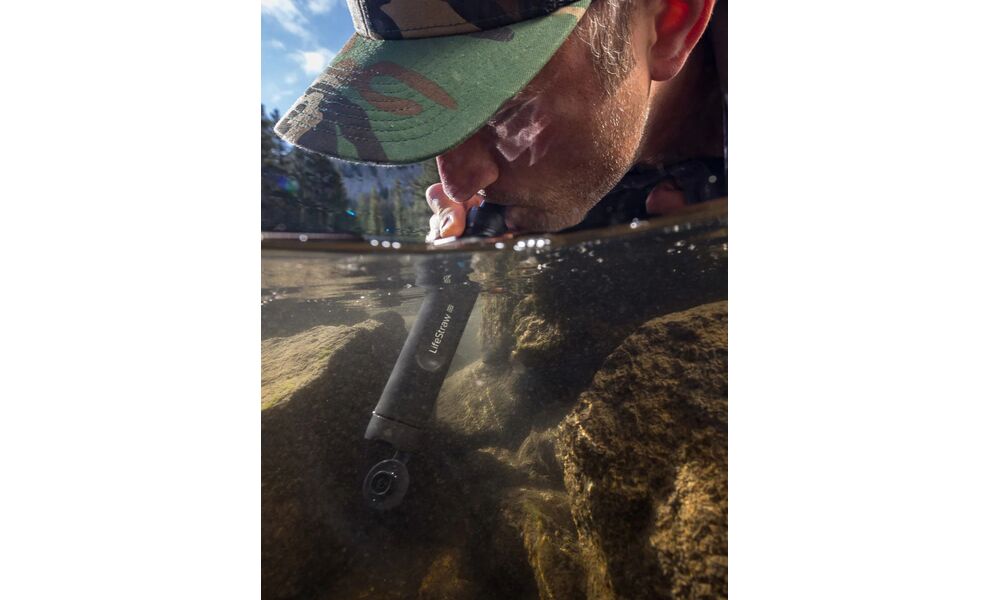 Фільтр-трубочка для пиття води LifeStraw Peak Personal (Dark Mountain Grey), Колір резервуару: Dark Mountain Grey, зображення 8