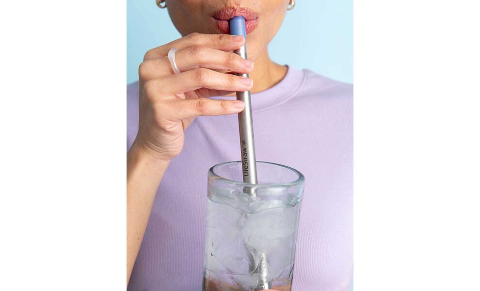 Фільтр-трубочка для пиття води LifeStraw SIP (Midnight Blue) з чохлом, Колір резервуару: Midnight Blue, зображення 5