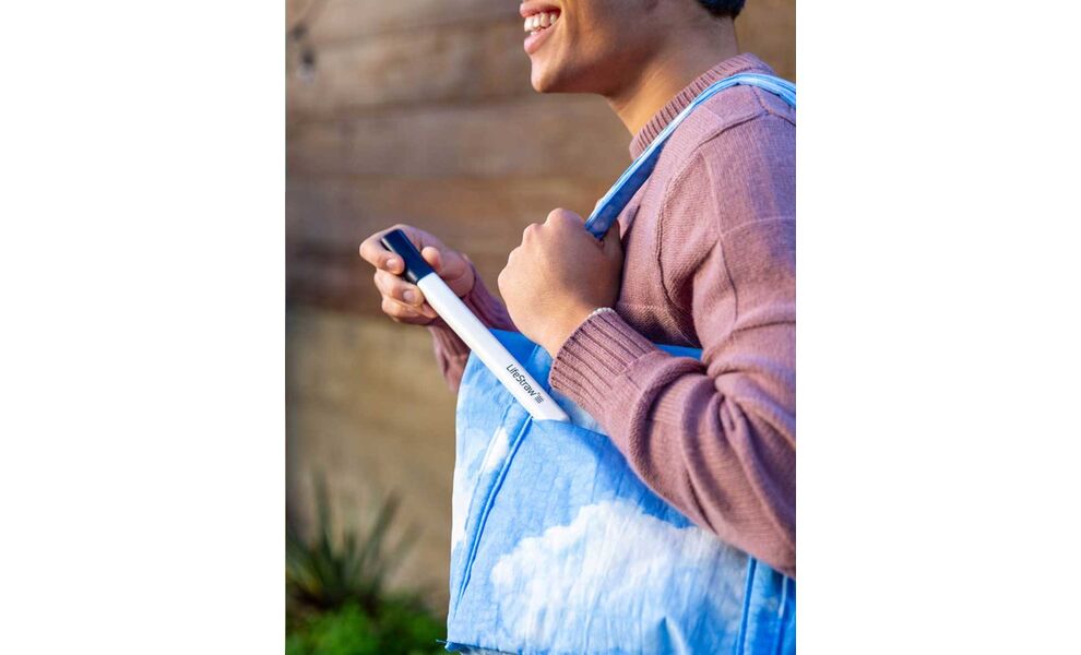 Фільтр-трубочка для пиття води LifeStraw SIP (Midnight Blue) з чохлом, Колір резервуару: Midnight Blue, зображення 8