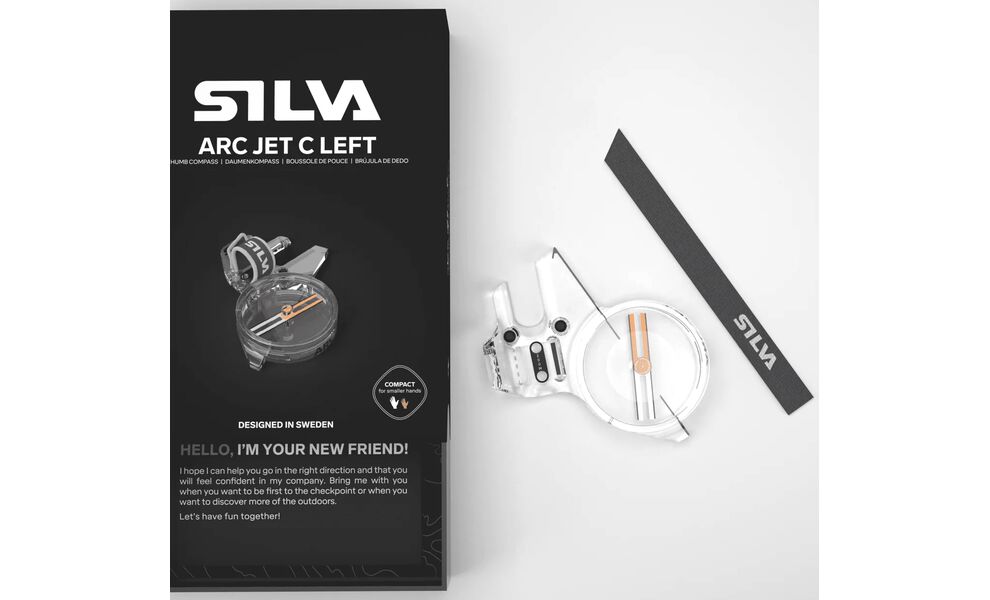 Компас Silva Arc Jet C, Рука (для великого пальця): права, зображення 7