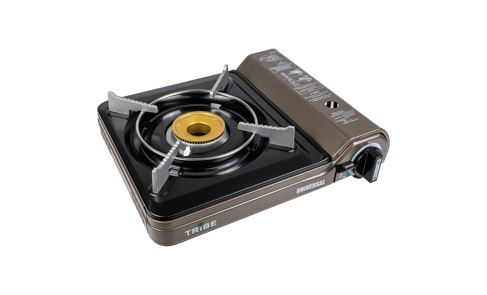Туристична газова плитка Tribe Universal з перехідником для побутових балонів, зображення 3