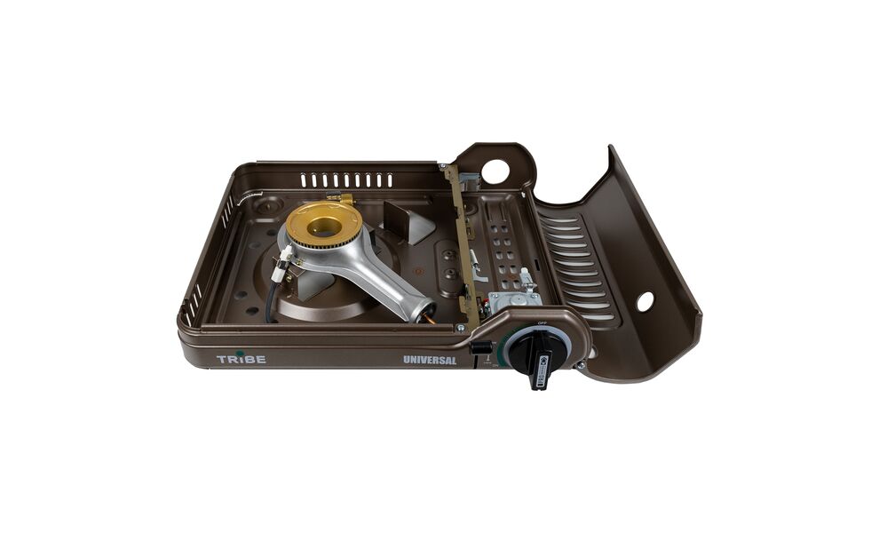Туристична газова плитка Tribe Universal з перехідником для побутових балонів, зображення 4