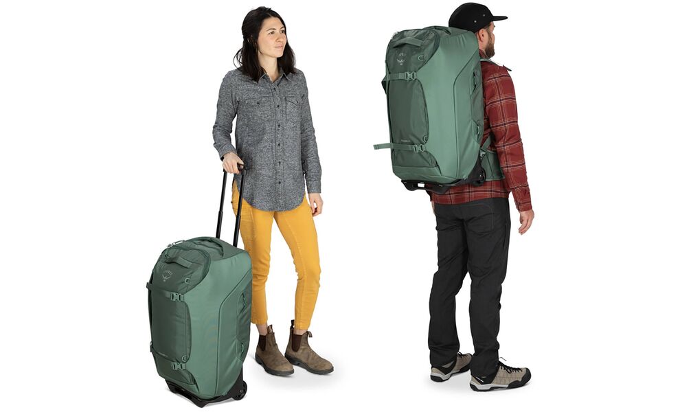 Дорожня сумка-баул на колесах Osprey Sojourn 60 (Koseret Green), 60 л, Об'єм: 60, Колір виробника: Koseret Green, зображення 7