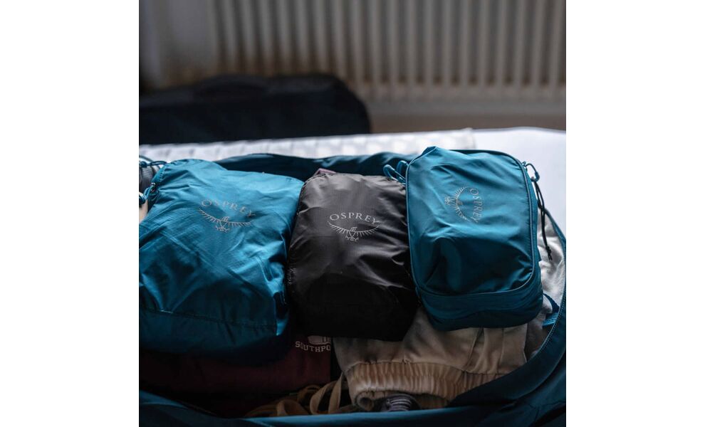 Набір дорожніх органайзерів для одягу Osprey Ultralight Packing Cube Set (Waterfront Blue) - 3 шт., Колір виробника: Waterfront Blue, зображення 12