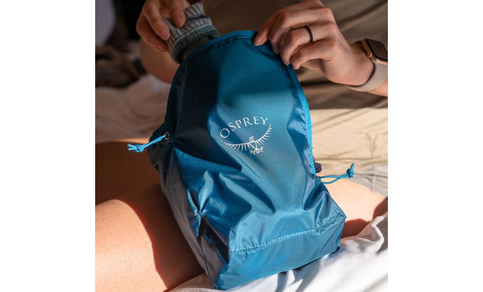 Дорожній органайзер для одягу Osprey Ultralight Packing Cube - L (Waterfront Blue), Об'єм: 9, Колір виробника: Waterfront Blue, зображення 7