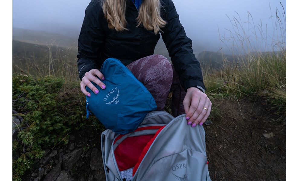 Набір дорожніх органайзерів для одягу Osprey Ultralight Packing Cube Set (Waterfront Blue) - 3 шт., Колір виробника: Waterfront Blue, зображення 11