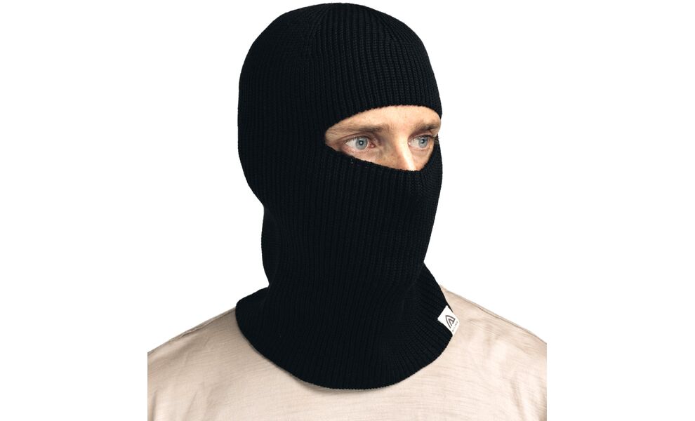 Балаклава-шапка Aclima Flat Knit (Jet Black), Колір виробника: Jet Black, зображення 6