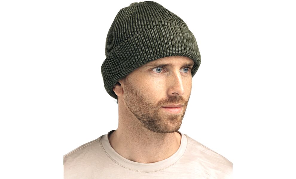 Балаклава-шапка Aclima Flat Knit (Olive Night), Колір виробника: Olive Night, зображення 6