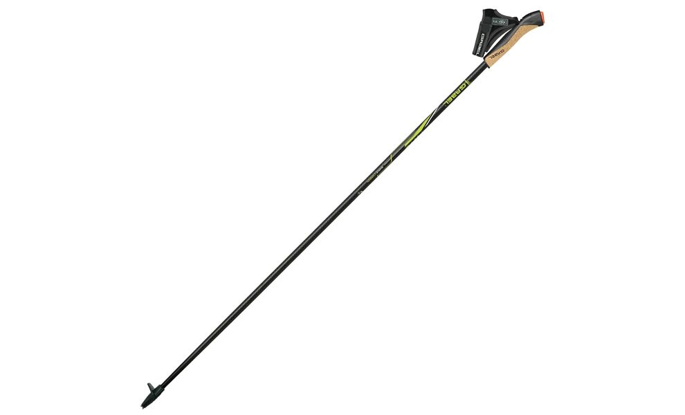 Палиці для скандинавської ходьби Gabel FX-75 Snake Carbon Dual Spike, 125 см, Тип розміру: 125, Колір виробника: Black/Yellow, зображення 3