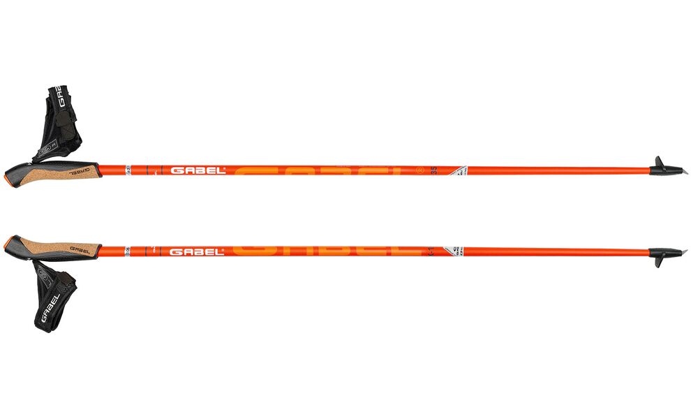 Палиці для скандинавської ходьби Gabel X-1.35 Active Knife, 115 см, Тип розміру: 115, Колір виробника: Orange, зображення 2