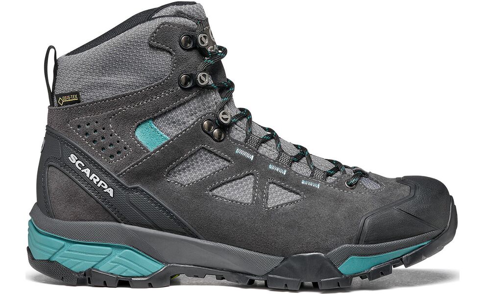 Трекінгові черевики чоловічі SCARPA ZG Lite GTX - 67080-200 - Wide (Dark Grey/Lagoon), Колір виробника: Dark Grey/Lagoon, Тип колодки: широка, Розмір виробника: EU 45,5, зображення 2