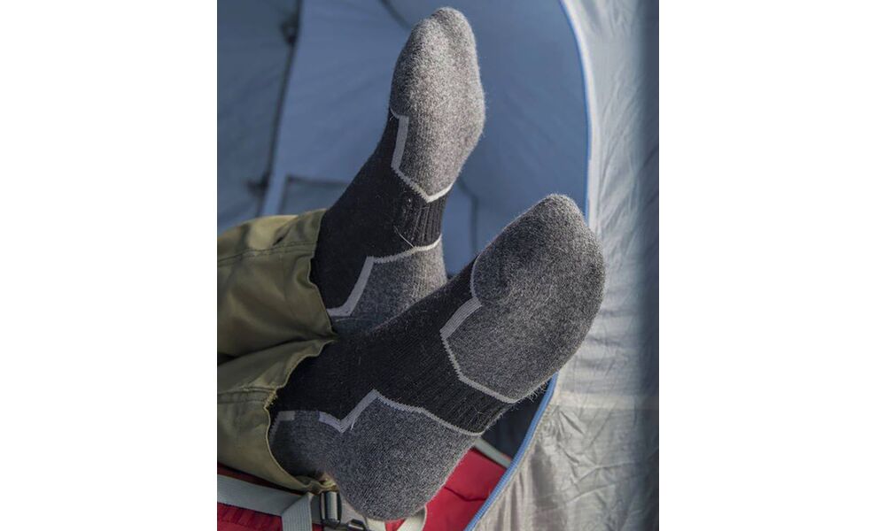 Трекінгові шкарпетки Aclima WarmWool (123/Jet Black), Колір: 123/Jet Black, Розмір: 44-48, зображення 6