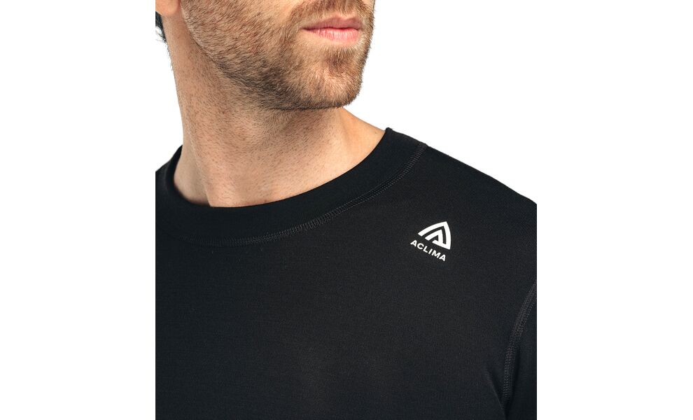 Термокофта чоловіча Aclima WarmWool 200 Crew Neck (123/Jet Black), Колір виробника: 123/Jet Black, Розмір виробника: S, зображення 5