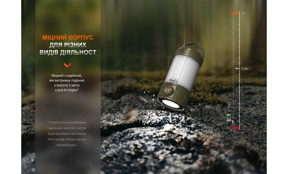 Кемпінговий ліхтар з акумулятором та функцією павербанк Fenix CL26R Pro (Olive): червоне світло, USB Type-C, Колір корпусу: Olive, зображення 19
